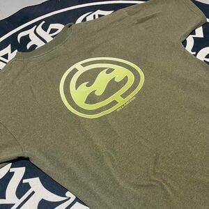 Billabong Center Hit Green and Yellow Surf Shirt